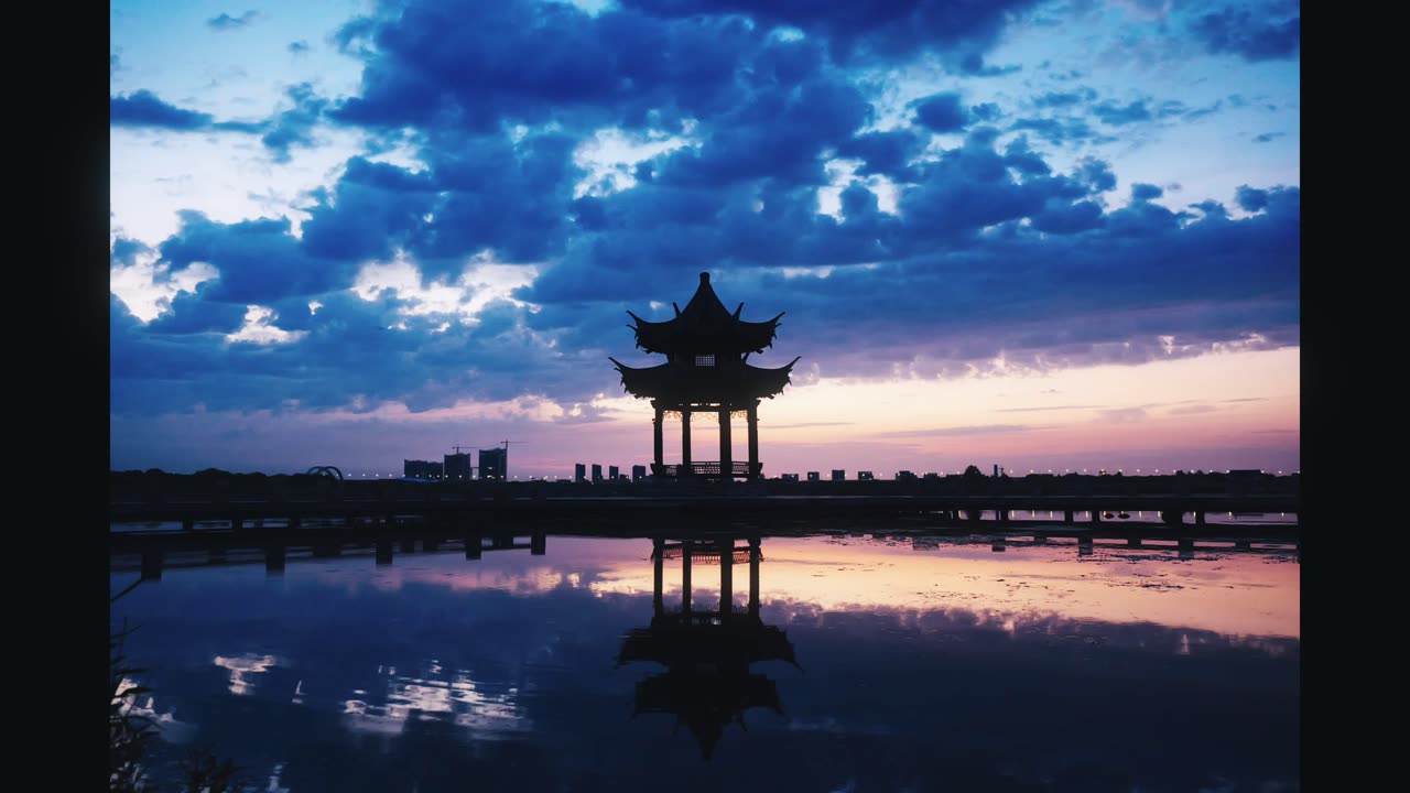 迪荡湖朝霞